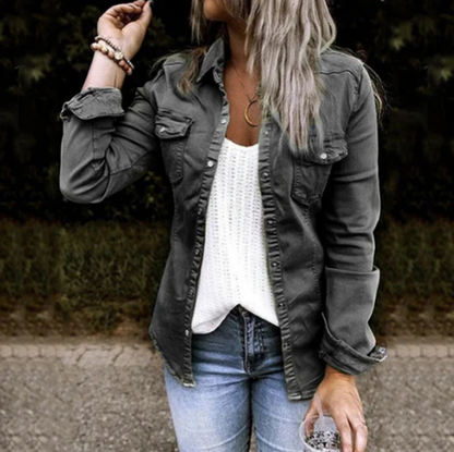 Katya - Trendy jeansjacke voor dames