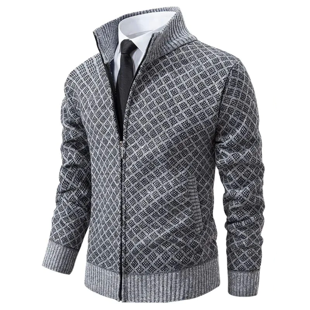 Felix - Stijlvolle jacquard cardigan voor een trendy look