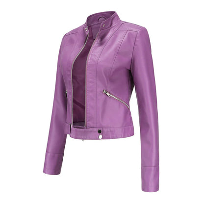 Leova - Trendy Leren Jas voor Dames