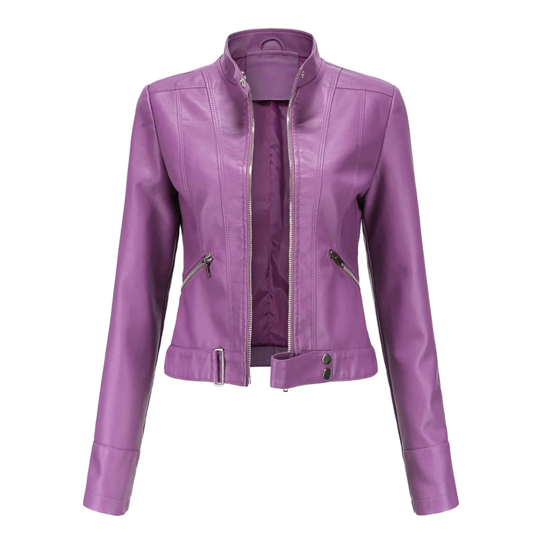 Leova - Trendy Leren Jas voor Dames