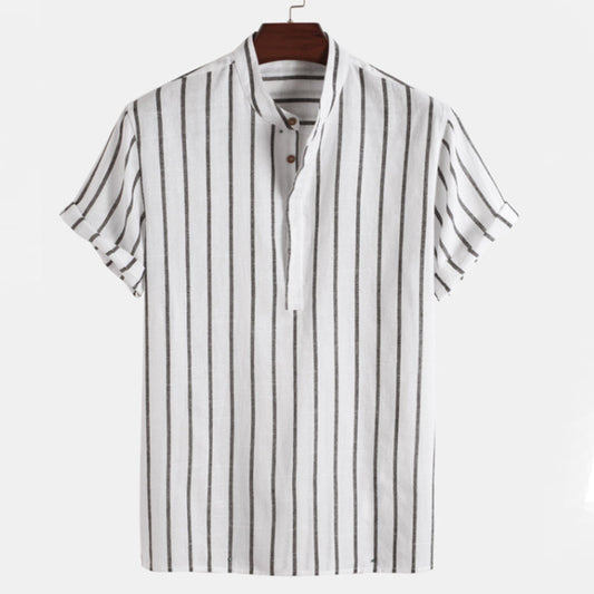 Elliot - Trendy Halve Knopshirt voor Heren