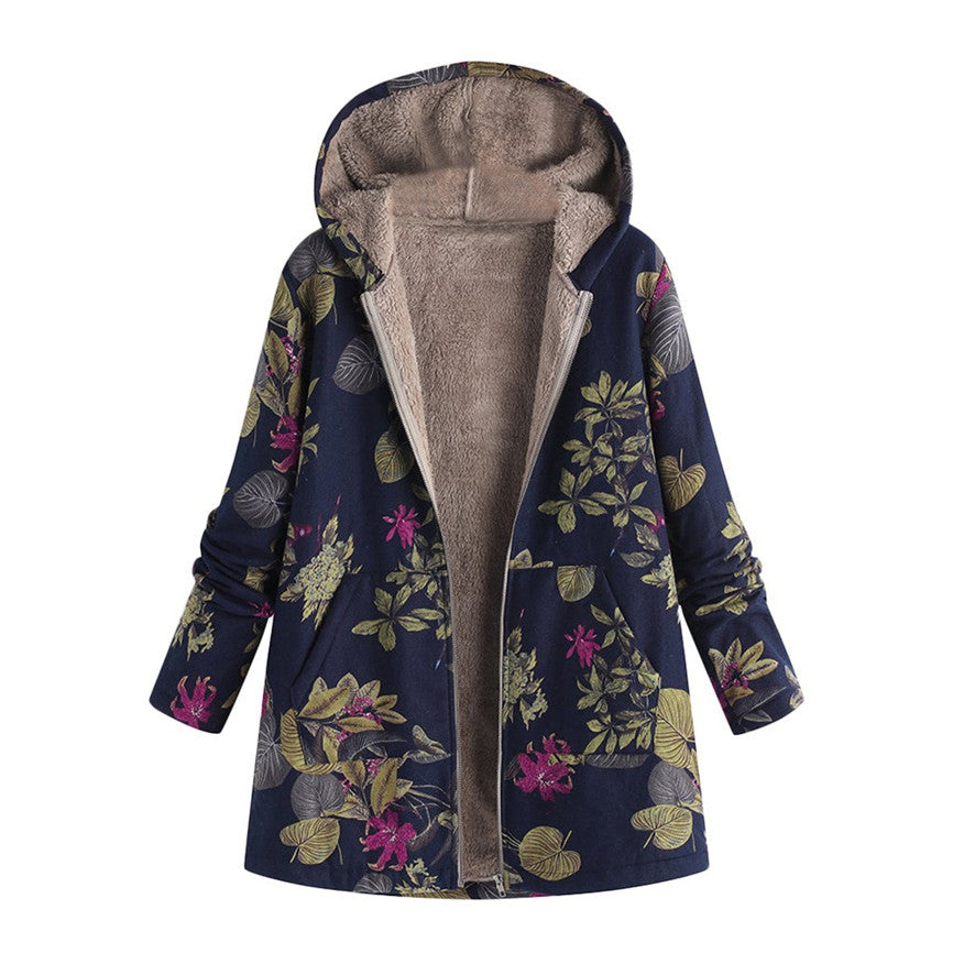 Larra - Vintage print jas voor dames