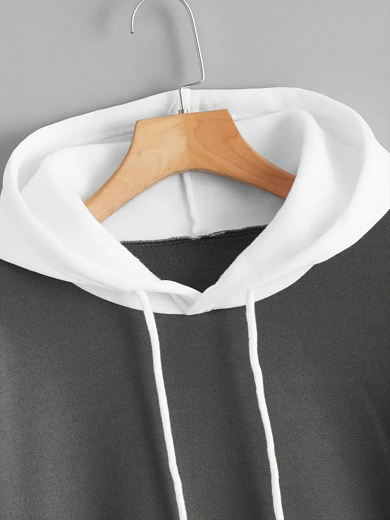 Vibro - Moderne Contrasterende Hoodie voor Heren