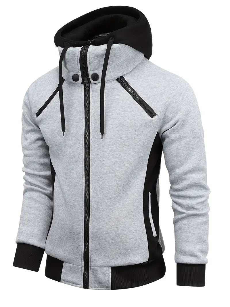 Bessel - Trendy Kleurblok-Hoodie voor Heren