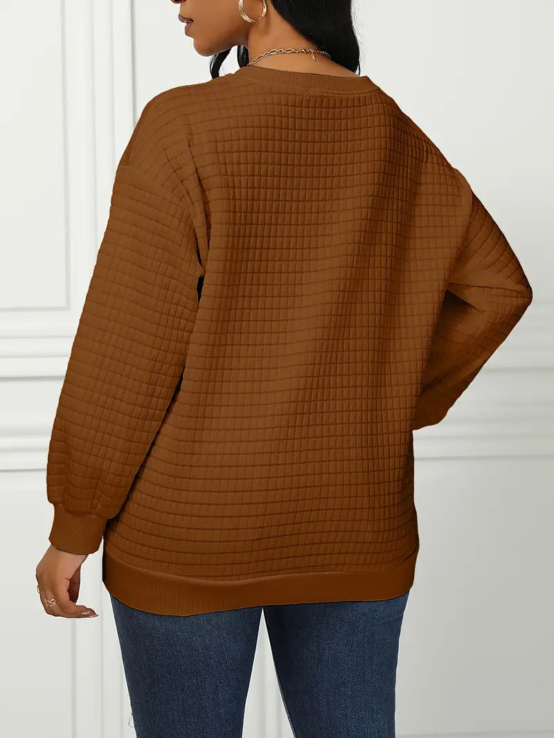 Galadriel - Stijlvolle en comfortabele wafelpullover voor dames