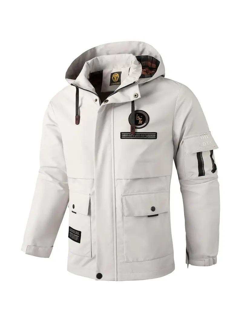 Simeon - Casual Heren Windjack met Capuchon