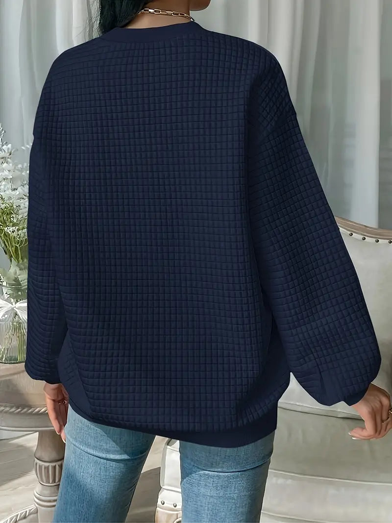 Galadriel - Stijlvolle en comfortabele wafelpullover voor dames