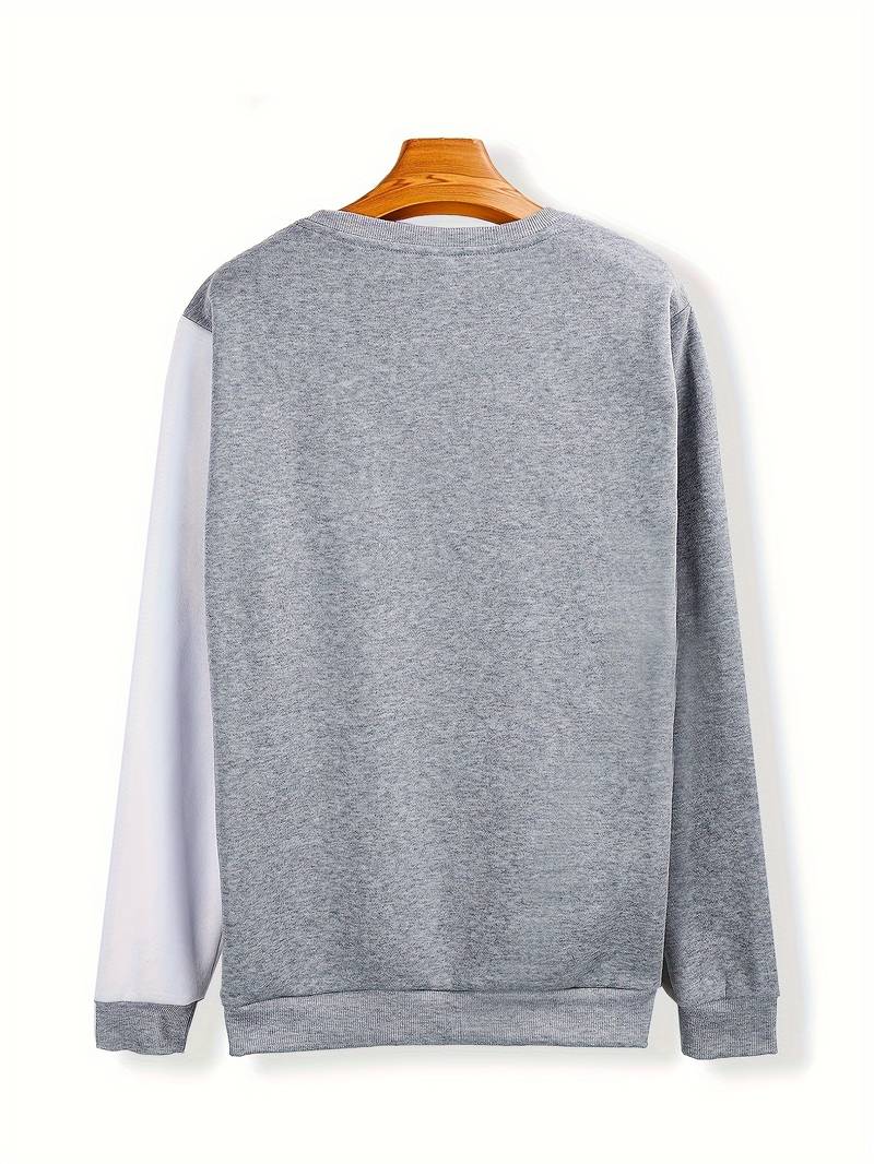 Zaza - Trendy kleurblok pullover met ronde hals