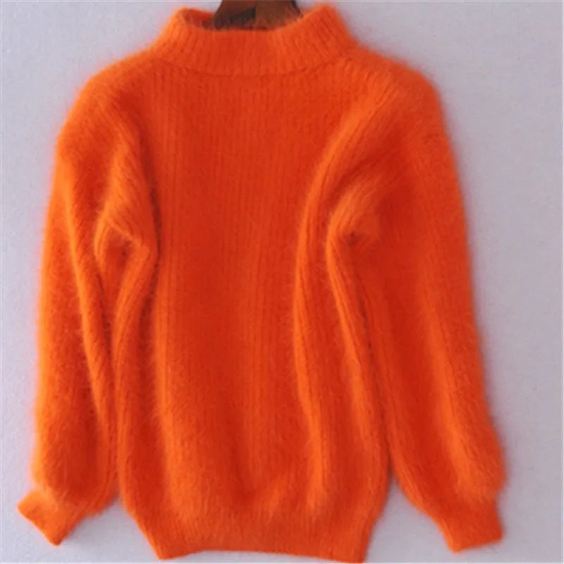 Estelle - Vintage Angora Pullover voor een Tijdloze Look