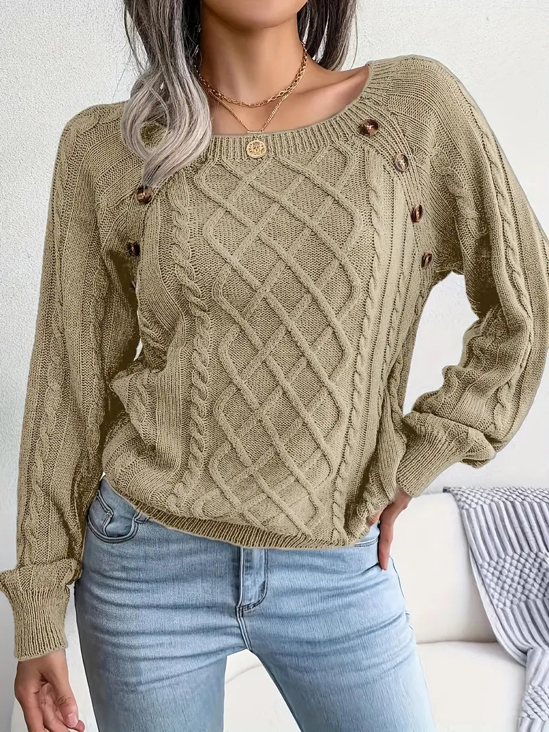 Leny - Casual pullover met ronde hals