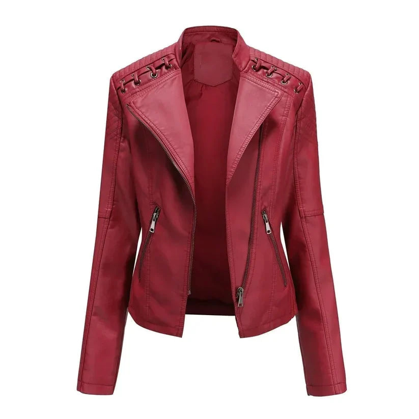 Luise - Stijlvolle Leren Jacket voor Dames