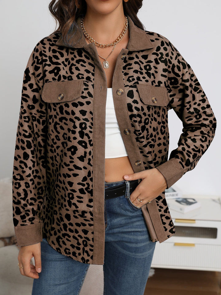 Kaela - Trendy Dames Leopardenjacke