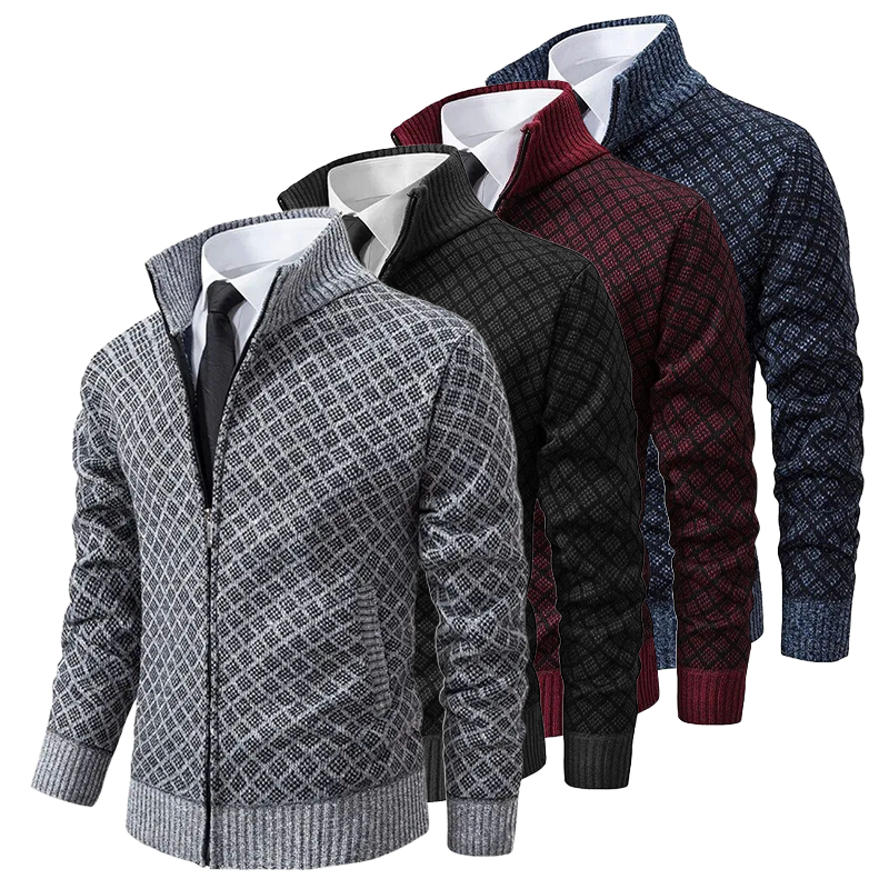 Felix - Stijlvolle jacquard cardigan voor een trendy look