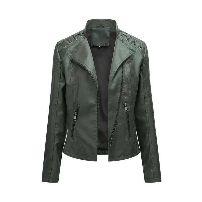 Luise - Stijlvolle Leren Jacket voor Dames