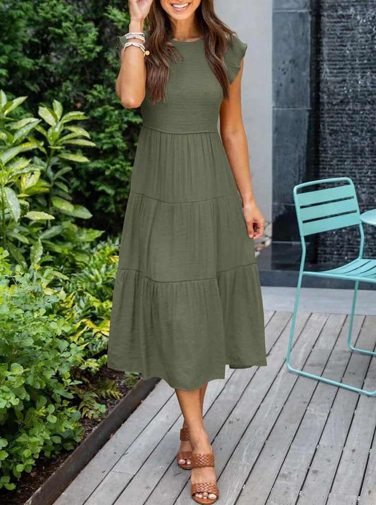 Daphne - Stijlvolle Maxi Jurk voor een Luxe Zomerlook