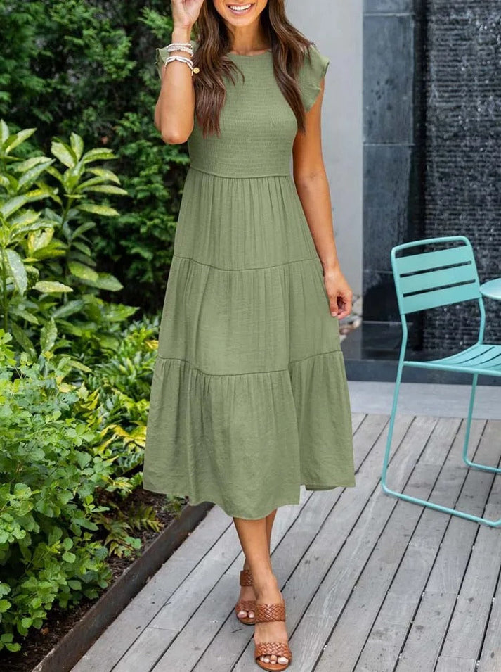 Daphne - Stijlvolle Maxi Jurk voor een Luxe Zomerlook