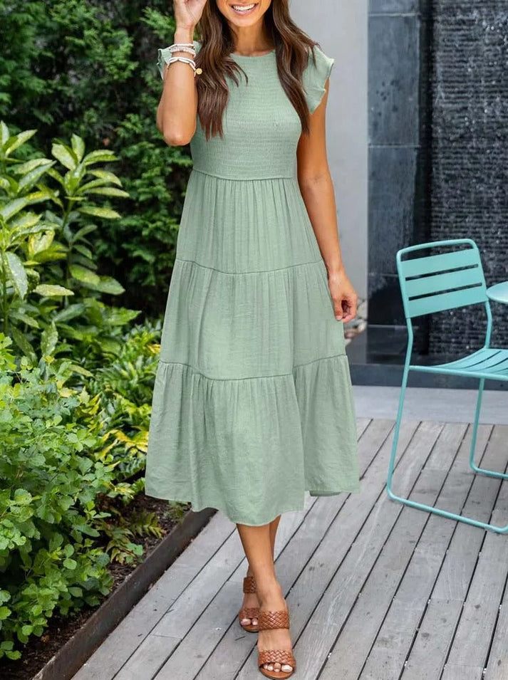 Daphne - Stijlvolle Maxi Jurk voor een Luxe Zomerlook