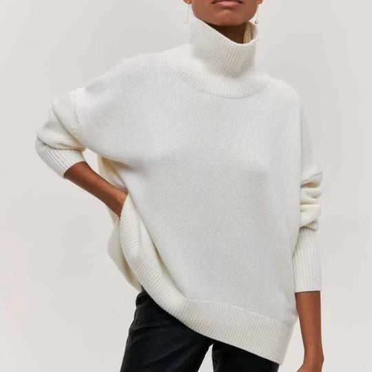 Andria - Trendy oversized rolkragenpullover voor dames