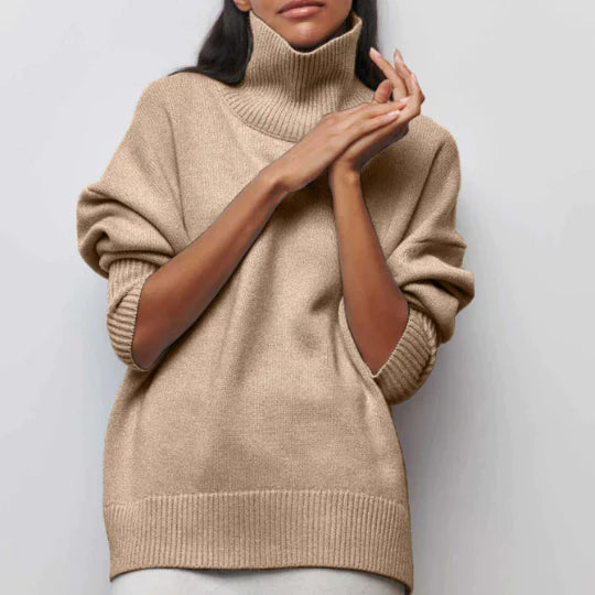 Andria - Trendy oversized rolkragenpullover voor dames