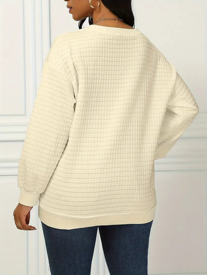 Galadriel - Stijlvolle en comfortabele wafelpullover voor dames