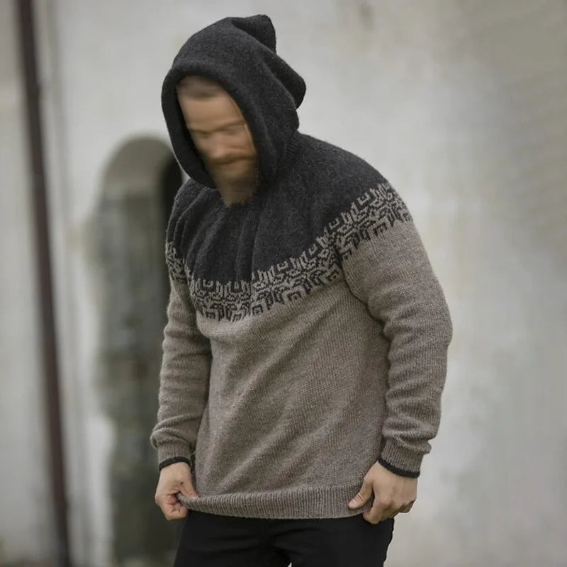 Ramon - Vintage Contrast Hoodie voor Mannen