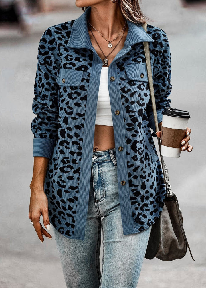 Kaela - Trendy Dames Leopardenjacke