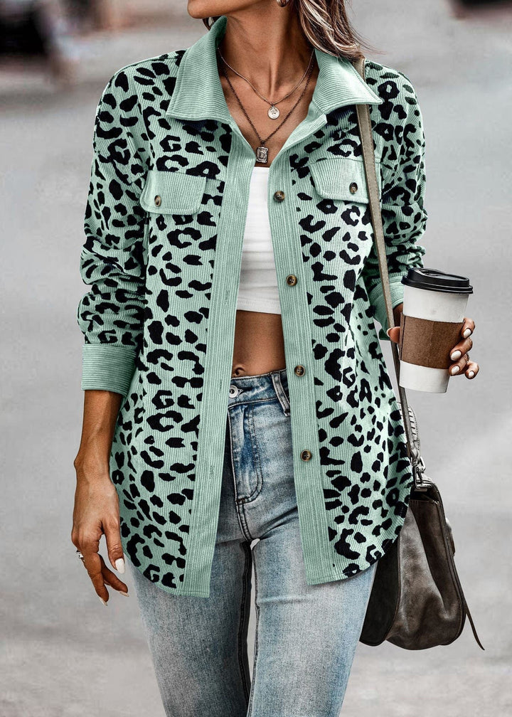 Kaela - Trendy Dames Leopardenjacke