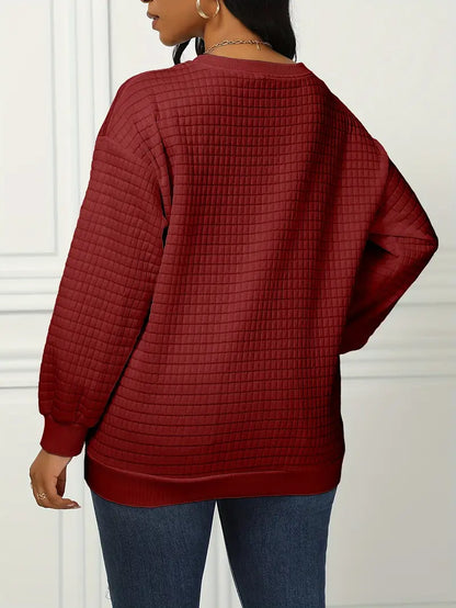 Galadriel - Stijlvolle en comfortabele wafelpullover voor dames