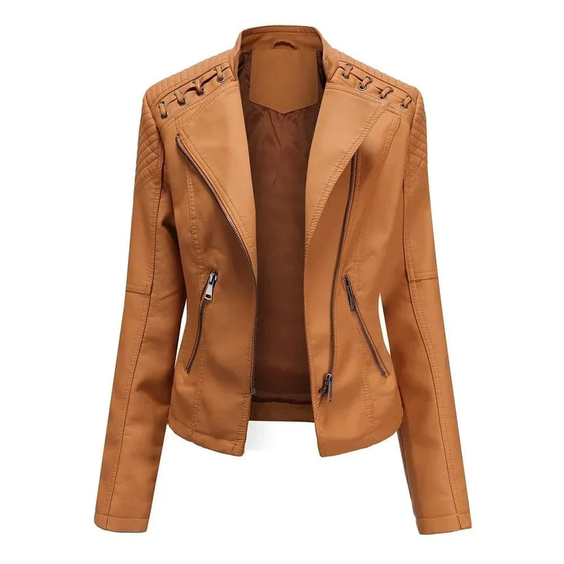 Luise - Stijlvolle Leren Jacket voor Dames