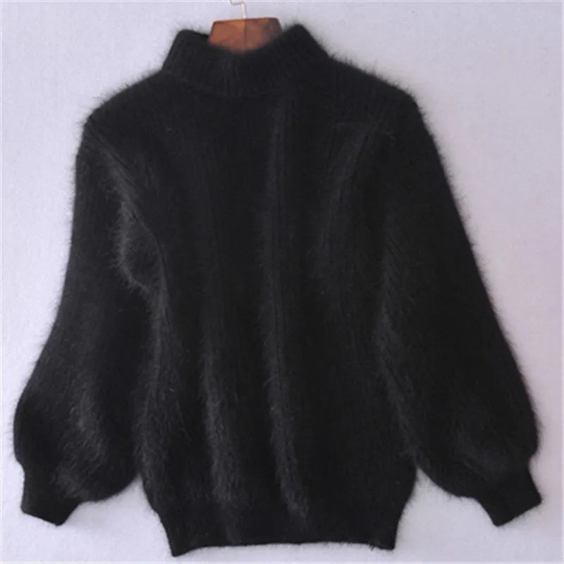 Estelle - Vintage Angora Pullover voor een Tijdloze Look