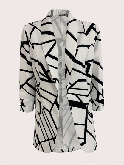 Godelieve - Stijlvolle blazer met trendy print voor dames