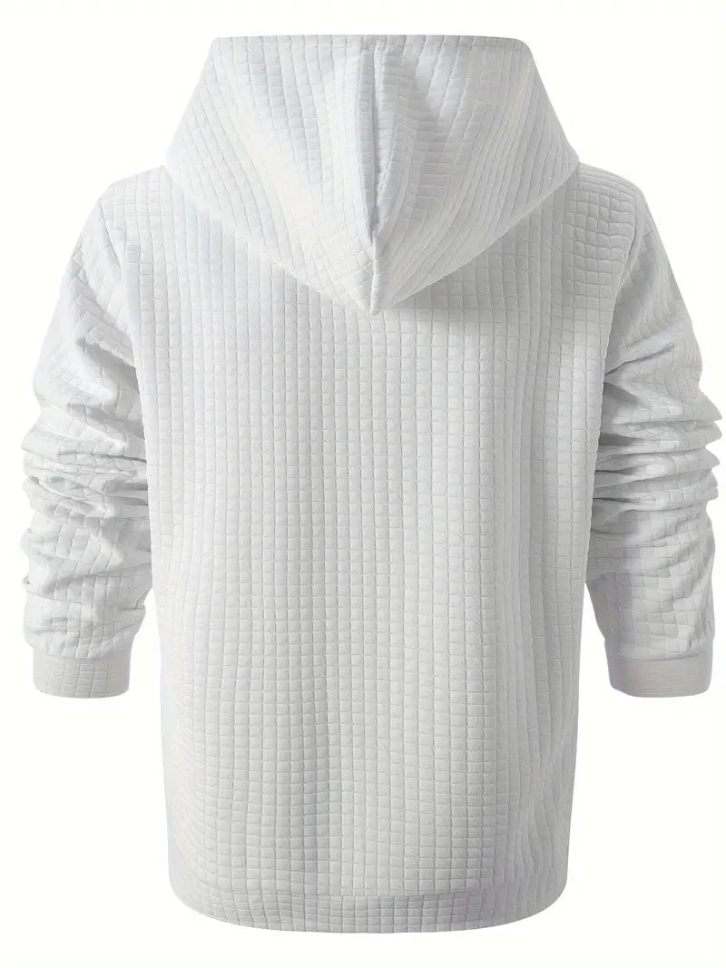 Loukas - Comfortabele Wafel-Hoodie voor Hem