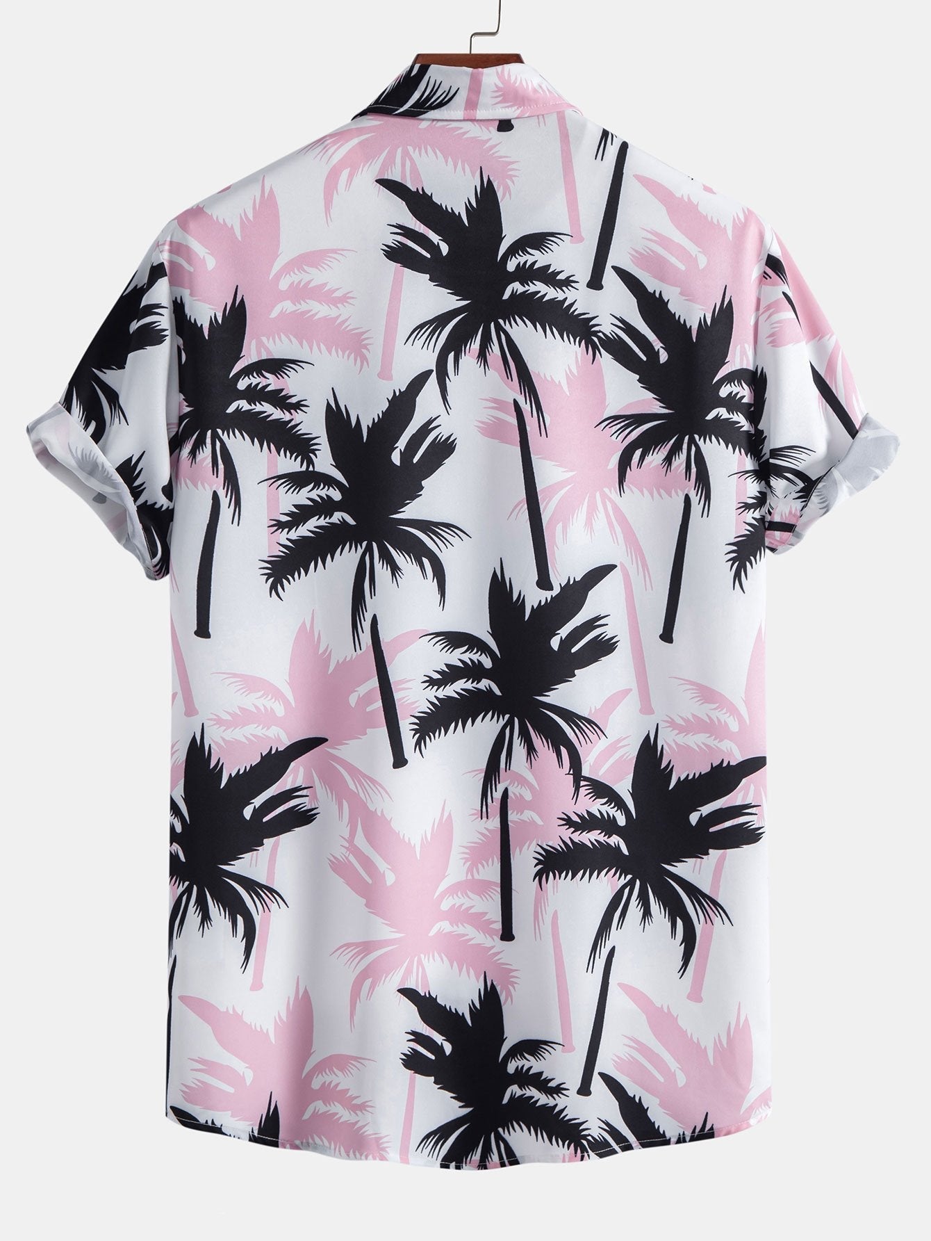 Palmia - Trendy Shirt met Palmprint en Knoopsluiting