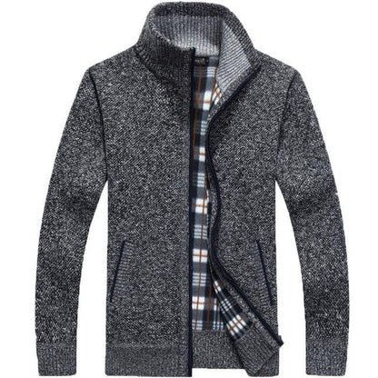 Cyrano - Stijlvolle, warme cardigan met fleece voering