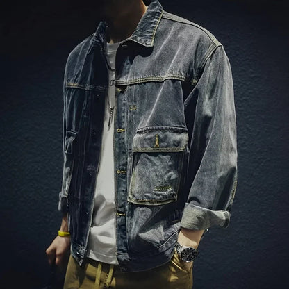 Nomad - Casual katoenen jeansjack voor heren