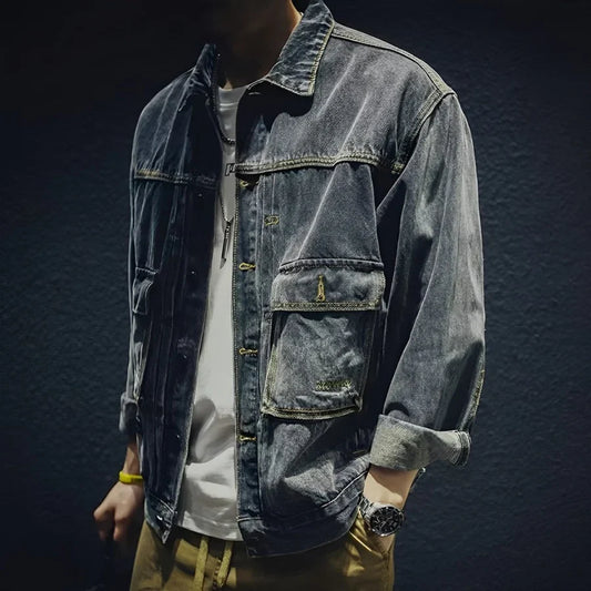 Nomad - Casual katoenen jeansjack voor heren