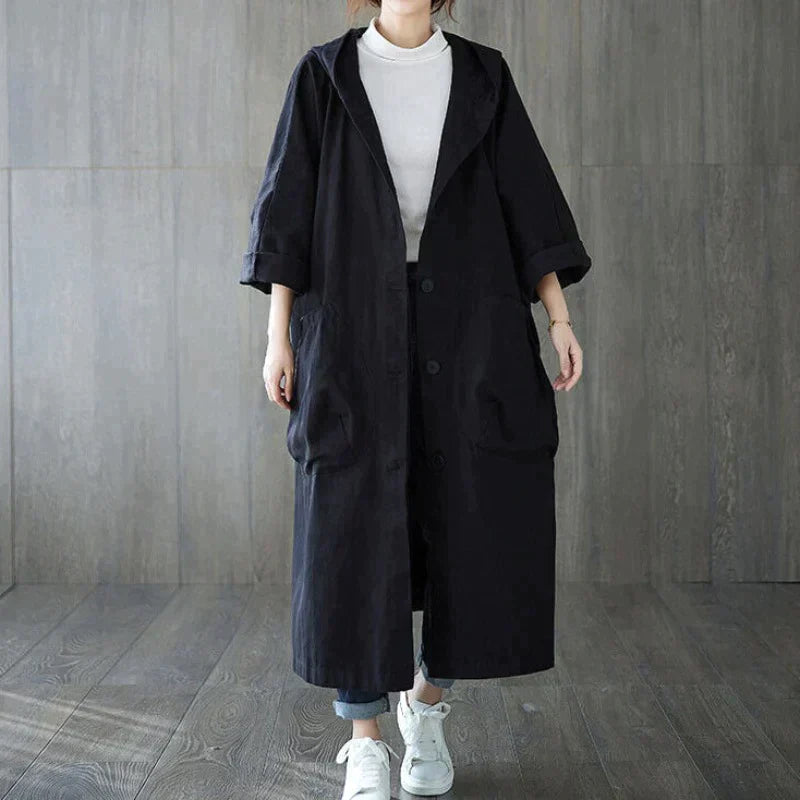 Mikyath - Stijlvolle oversized trenchcoat voor dames