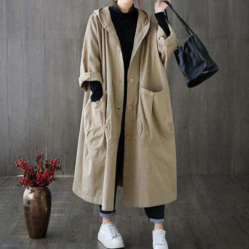 Mikyath - Stijlvolle oversized trenchcoat voor dames